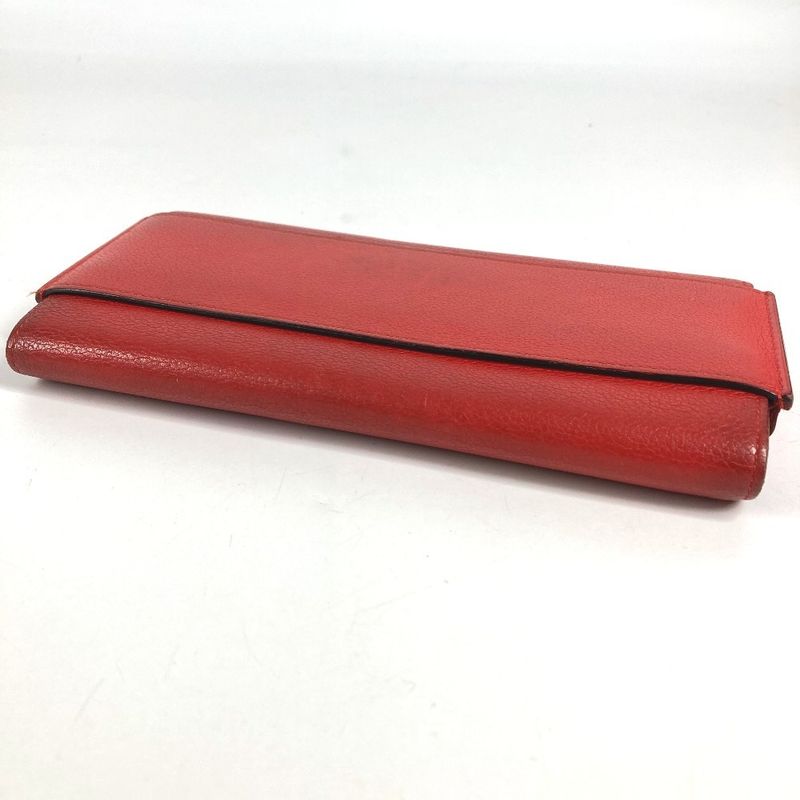 Hermes Wallet Passan Long Leather Red