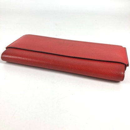 Hermes Wallet Passan Long Leather Red