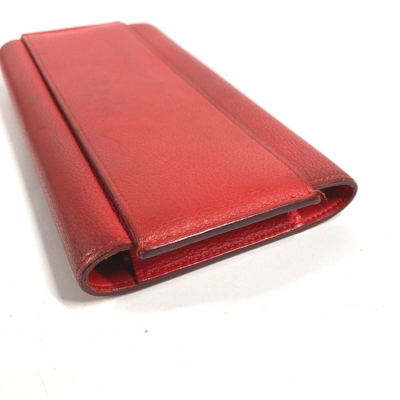 Hermes Wallet Passan Long Leather Red