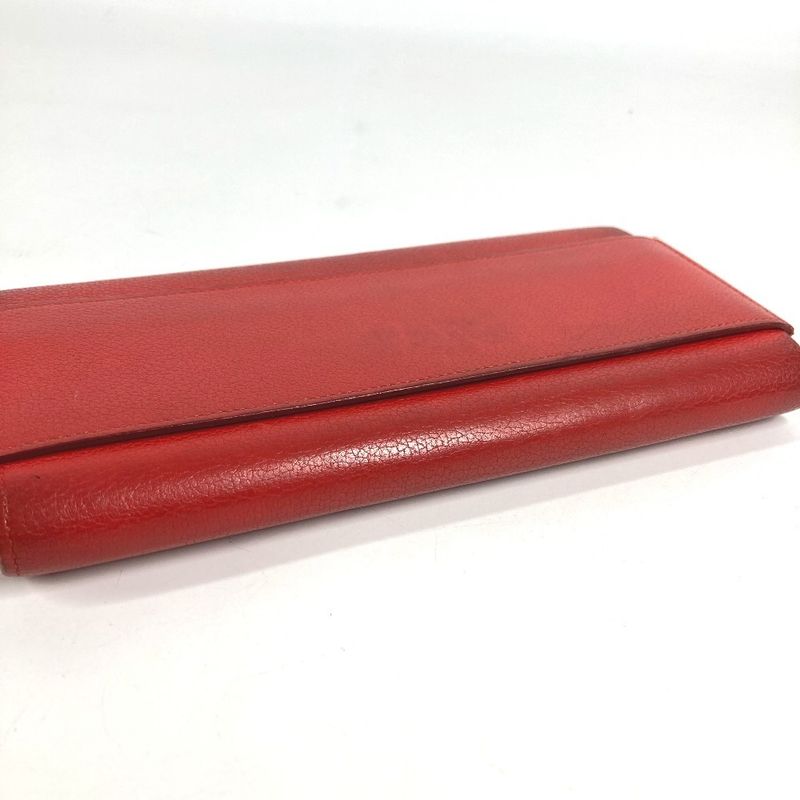 Hermes Wallet Passan Long Leather Red