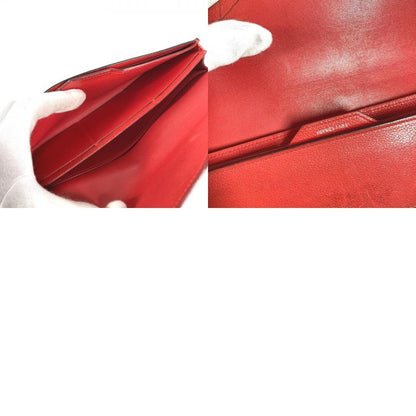 Hermes Wallet Passan Long Leather Red