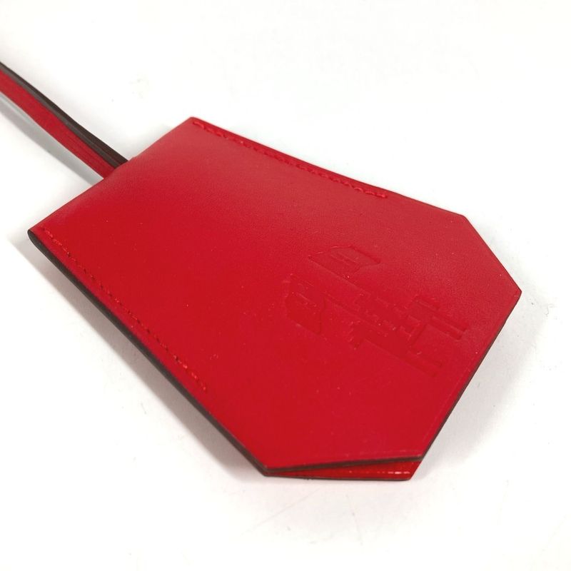 Hermes Charm Clochette Leather Red