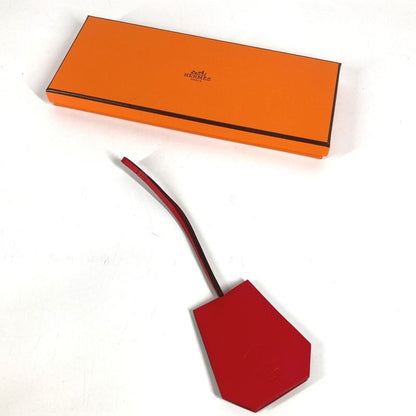 Hermes Charm Clochette Leather Red