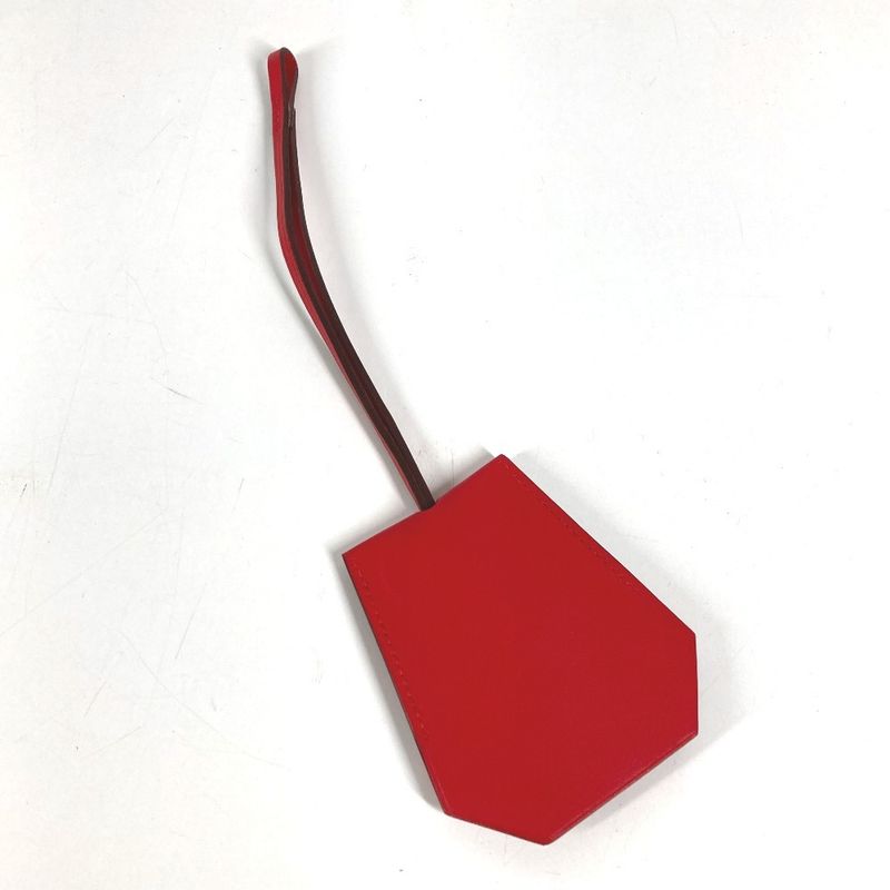 Hermes Charm Clochette Leather Red