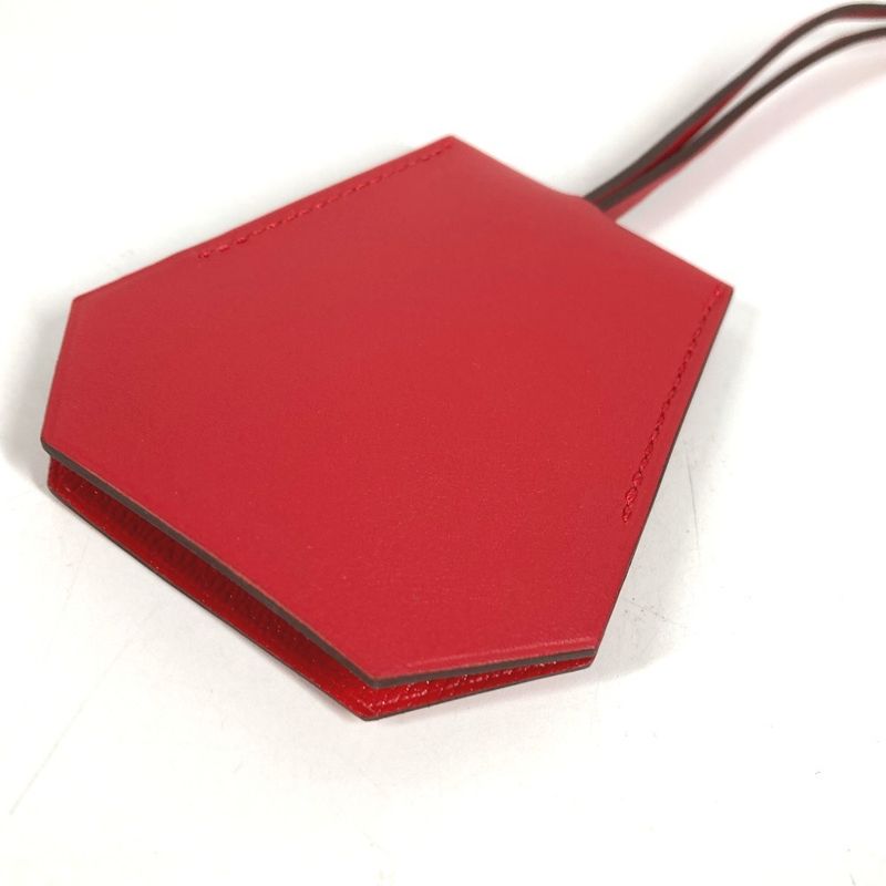 Hermes Charm Clochette Leather Red