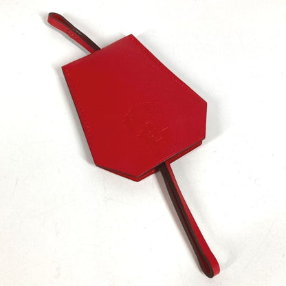 Hermes Charm Clochette Leather Red