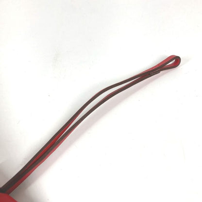 Hermes Charm Clochette Leather Red