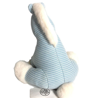 Hermes Plush Toy Baby Hermi Elmi Cotton Blue Shoulder Bag X White