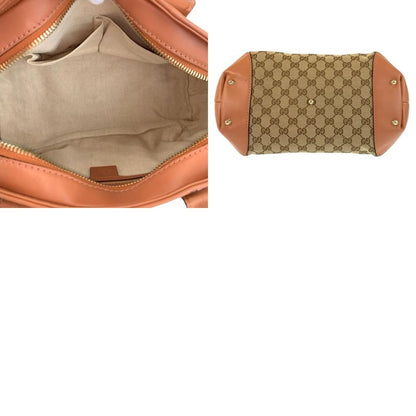 Gucci Horsebit Beige Pink GG Canvas 2-Way Shoulder Bag