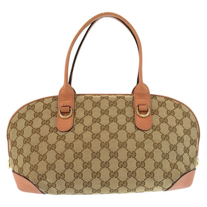 Gucci Horsebit Beige Pink GG Canvas 2-Way Shoulder Bag