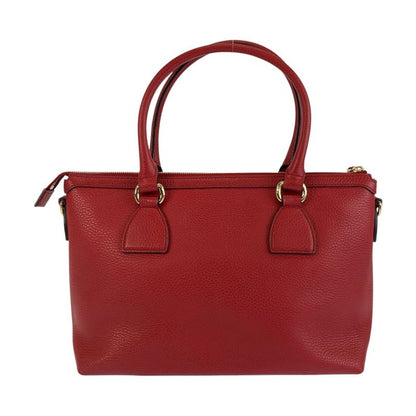 Gucci Interlocking Red Gold Leather Tote