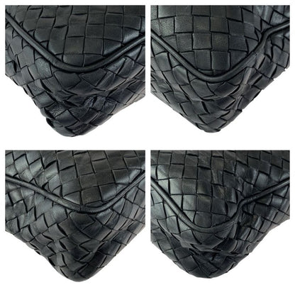 Bottega Veneta Intrecciato Black Gold Shoulder Bag