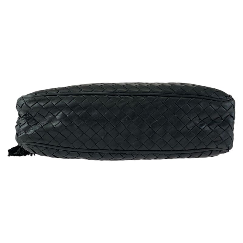 Bottega Veneta Intrecciato Black Gold Shoulder Bag