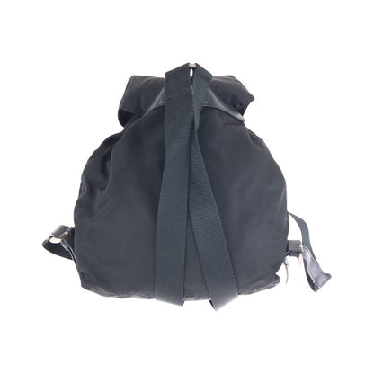 Prada Tessuto Black Silver Nylon Backpack