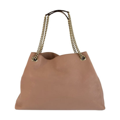 Gucci Soho Interlocking Pink Gold Chain Shoulder Bag Tote