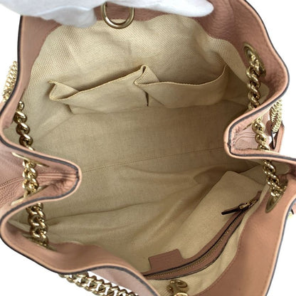 Gucci Soho Interlocking Pink Gold Chain Shoulder Bag Tote