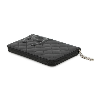 Chanel Wallet Quilted CC Logo Cambon