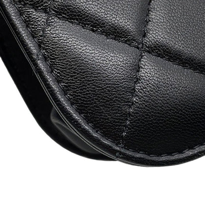 Chanel Chain Shoulder Bag Quilted CC Logo Faux Pearl Lambskin