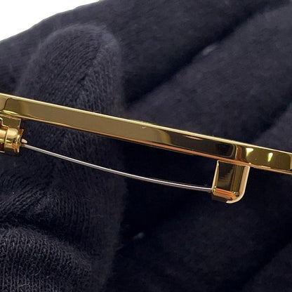 Hermes Brooch Chaine D'ancre Ethane Silver Epsom