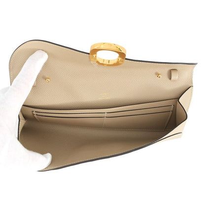 Hermes Wallet Chaine D'ancre to Go Trench Gold Epsom