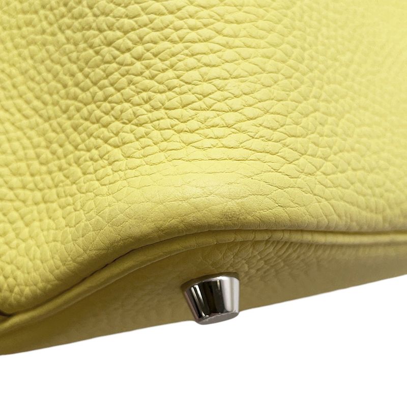 Hermes Handbag Picotin Lock PM Eclat Limoncello Orange Minien Silver Limoncello Minian