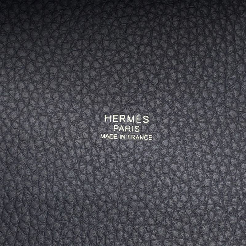 Hermes Handbag Picotin Lock PM Ardoise Silver Taurillon Clemence