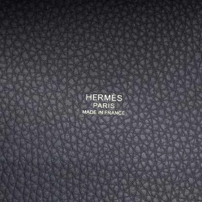 Hermes Handbag Picotin Lock PM Ardoise Silver Taurillon Clemence