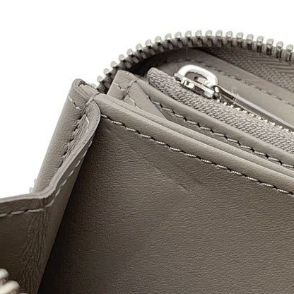 Louis Vuitton Wallet Monogram Mahina Zippy Metallic Gray