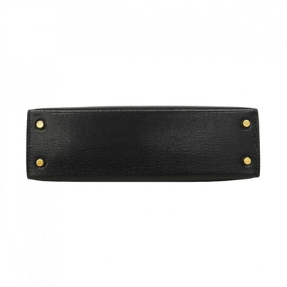 Hermes Handbag Mini Kelly 2 Chevre Black Gold 2-Way Bag
