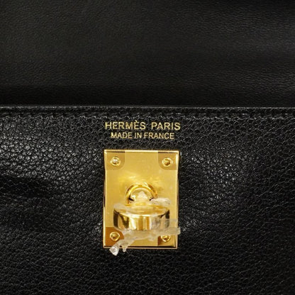 Hermes Handbag Mini Kelly 2 Chevre Black Gold 2-Way Bag