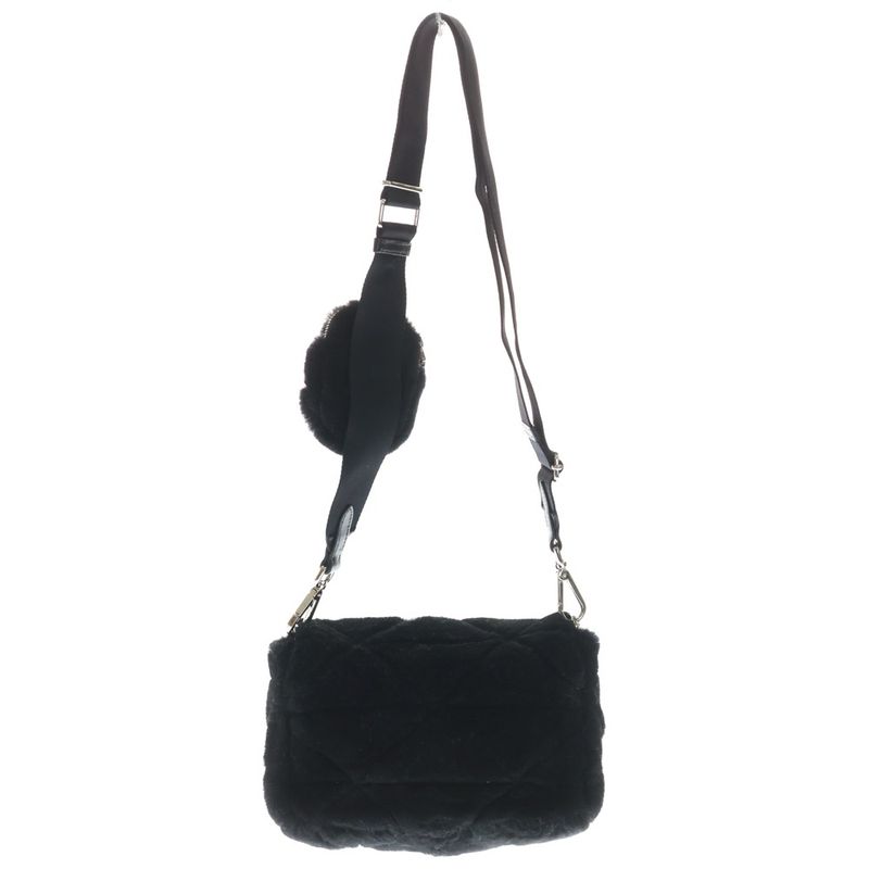 Prada Quilted Sheepfa Shoulder Bag Card