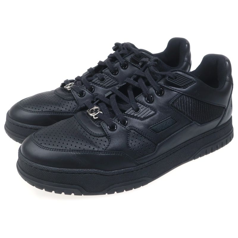 Gucci Jones Leather Sneakers Black