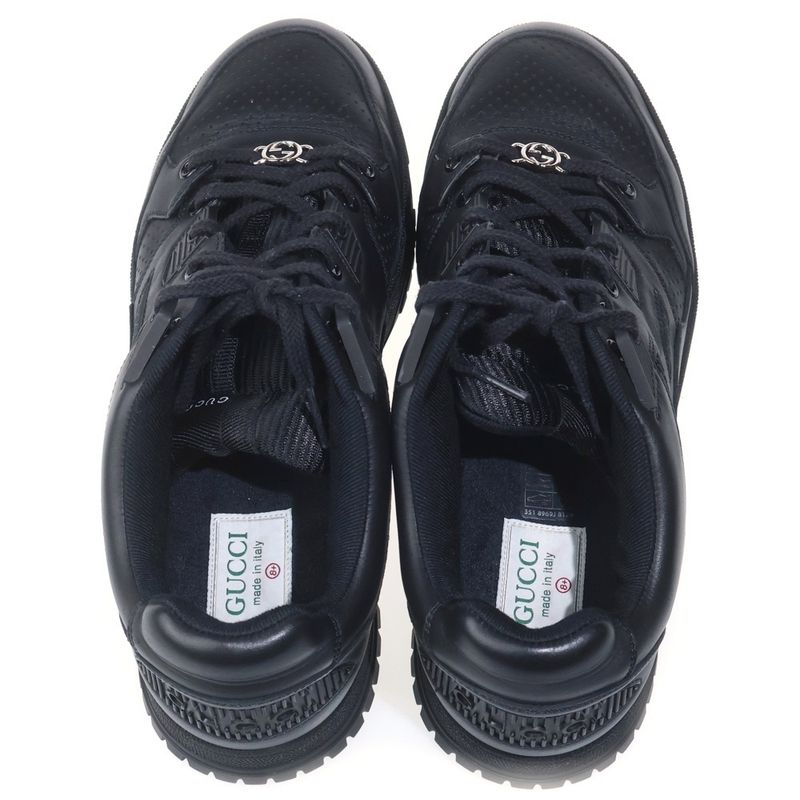 Gucci Jones Leather Sneakers Black