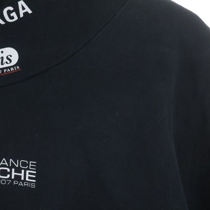 Balenciaga Multi Logo Turtle Neck Long Sleeve Tee Shirt
