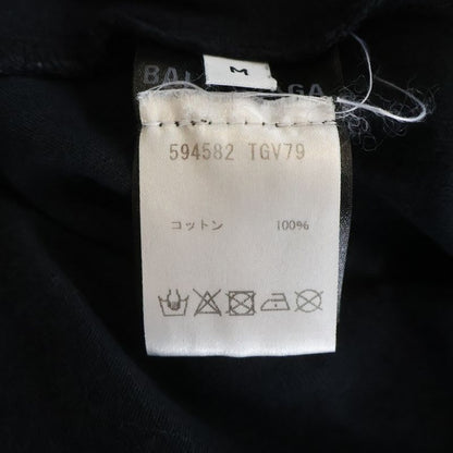 Balenciaga Multi Logo Turtle Neck Long Sleeve Tee Shirt