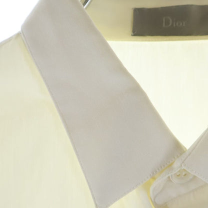 Dior Front Logo Long Sleeve Shirt White