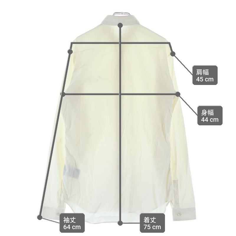 Dior Front Logo Long Sleeve Shirt White