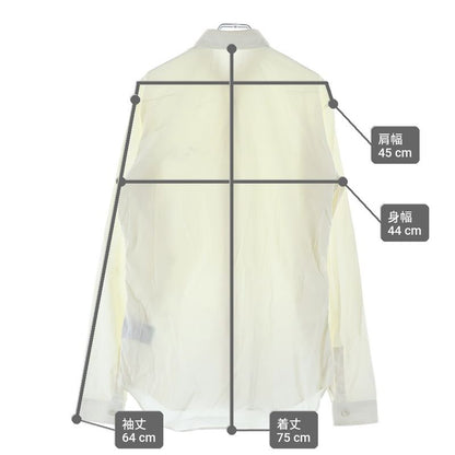 Dior Front Logo Long Sleeve Shirt White
