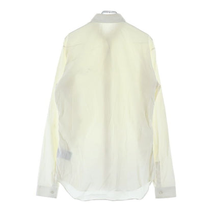 Dior Front Logo Long Sleeve Shirt White