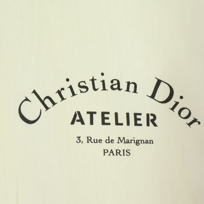 Dior Front Logo Long Sleeve Shirt White