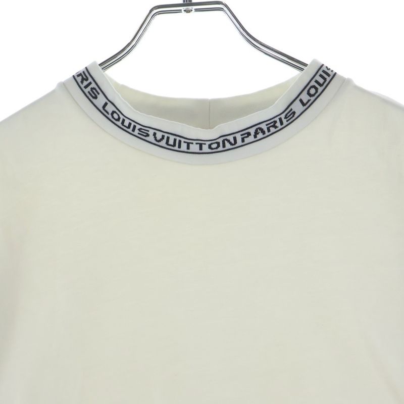 Louis Vuitton Neck Logo Cotton Crew Long Sleeve T-Shirt