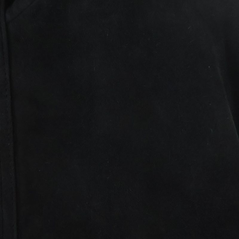 Balenciaga Vintagelook Suede Leather Jacket Black