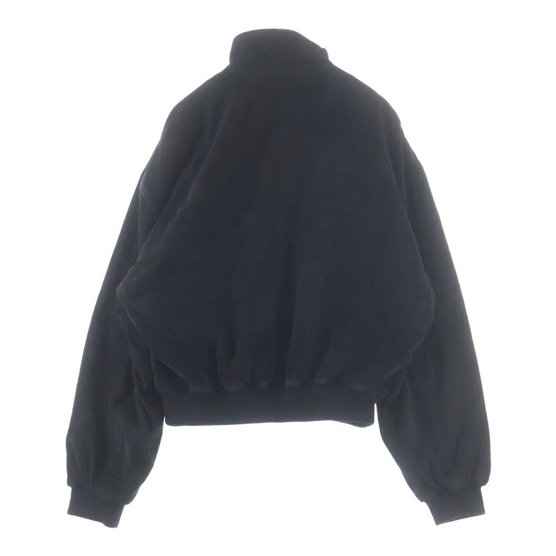 Balenciaga Vintagelook Suede Leather Jacket Black
