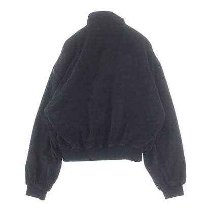 Balenciaga Vintagelook Suede Leather Jacket Black