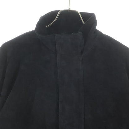 Balenciaga Vintagelook Suede Leather Jacket Black