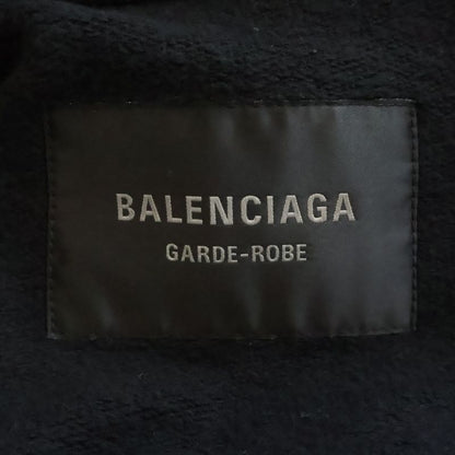 Balenciaga Vintagelook Suede Leather Jacket Black