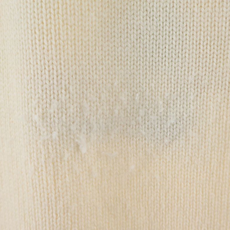Fendi Art Embroidery Mock Neck Wool Long Sleeve Knit Sweater Ivory