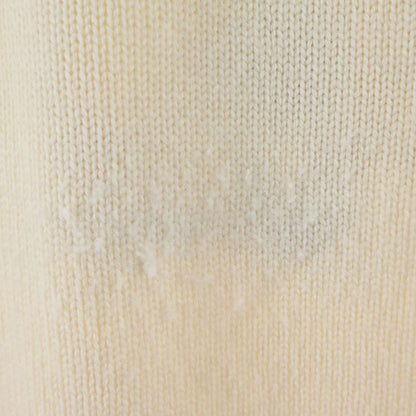 Fendi Art Embroidery Mock Neck Wool Long Sleeve Knit Sweater Ivory