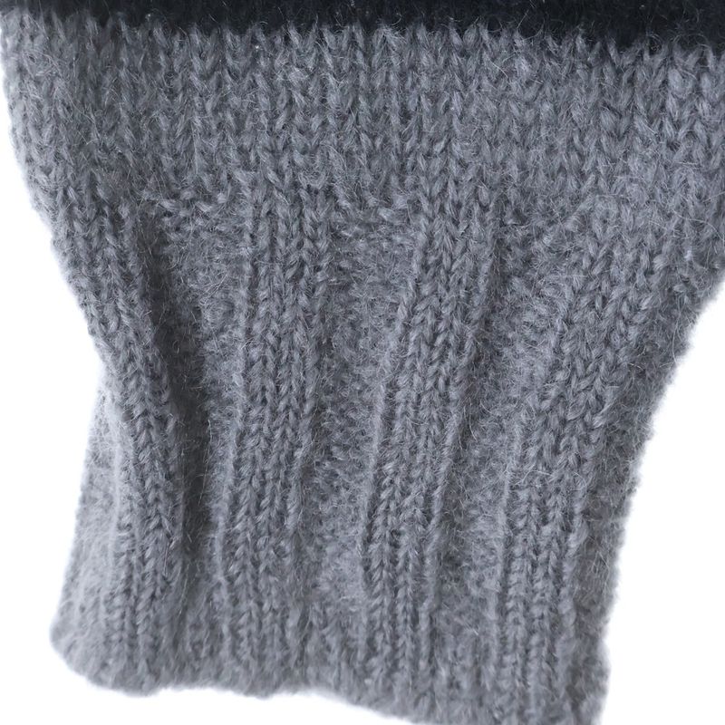 Fendi Striped Turtleneck Mohair Knit Sweater Border