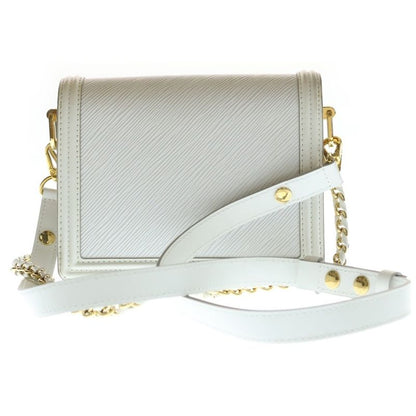 Louis Vuitton Epi Dauphine Mini Shoulder Bag Chain Snow White Leather